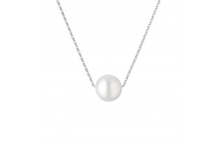 Karoliai su perlais, sidabras 925 °, ilgis 40-45 cm kaina ir informacija | Kaklo papuošalai | pigu.lt