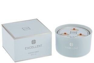 Parfumuota sojų vaško žvakė J-line Excellent White Tea Light Blue, 500 g kaina ir informacija | Žvakės, Žvakidės | pigu.lt