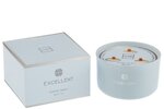 Parfumuota sojų vaško žvakė J-line Excellent White Tea Light Blue, 500 g