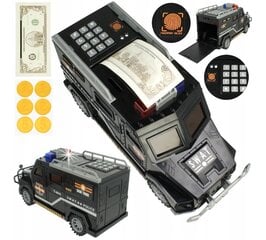 Копилка для ребенка - полицейская машина с пин-кодом, со световыми эффектами цена и информация | Оригинальные копилки | pigu.lt