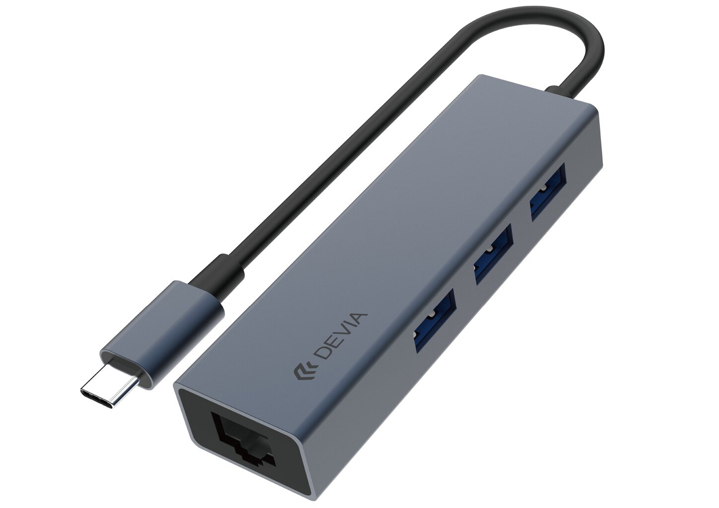 USB šakotuvas Devia Leopard, Type-C / USB 3.1 kaina ir informacija | Adapteriai, USB šakotuvai | pigu.lt