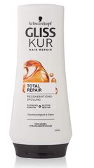 Atkuriamasis kondicionierius pažeistiems plaukams Schwarzkopf Gliss Kur Total Repair, 200 ml kaina ir informacija | Balzamai, kondicionieriai | pigu.lt