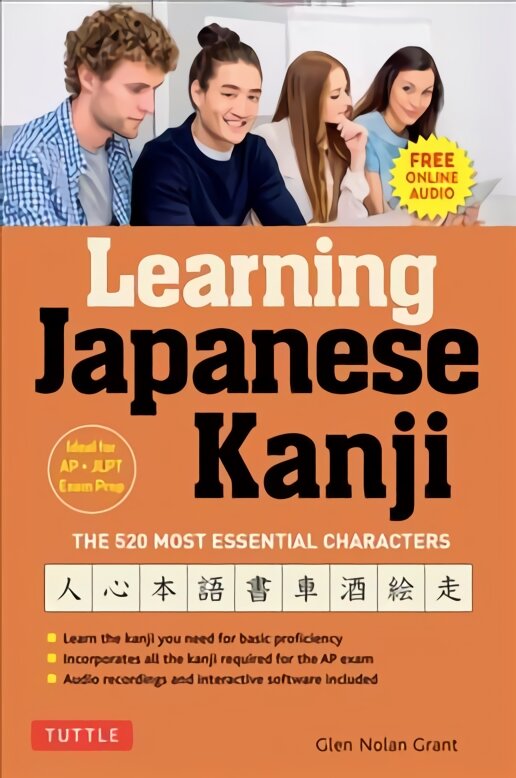 Learning Japanese Kanji: The 520 Most Essential Characters (With online audio and bonus materials) kaina ir informacija | Užsienio kalbos mokomoji medžiaga | pigu.lt