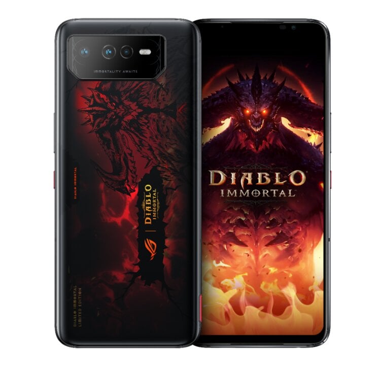 Asus ROG Phone 6 Diablo Immortal Edition 5G 16/512GB Dual SIM Hellfire Red 90AI00B9-M002X0 kaina ir informacija | Mobilieji telefonai | pigu.lt