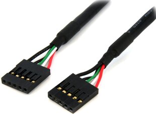 StarTech 24in Internal 5 pin USB IDC Motherboard Header Cable F/F kaina ir informacija | Kabeliai ir laidai | pigu.lt