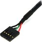 StarTech 24in Internal 5 pin USB IDC Motherboard Header Cable F/F цена и информация | Kabeliai ir laidai | pigu.lt
