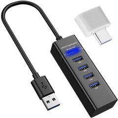 USB Hub 4 ports USB 3.0 Izoxis (19157) цена и информация | Адаптеры, USB-разветвители | pigu.lt