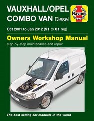 Vauxhall/Opel Combo Diesel Van (Oct 2001 To Jan 2012) 51 To 61 kaina ir informacija | Kelionių vadovai, aprašymai | pigu.lt