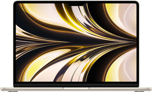 MacBook Air 2022 Retina 13" - M2 / 8GB / 256GB SSD Starlight (atnaujinta, būklė A) kaina ir informacija | Nešiojami kompiuteriai | pigu.lt
