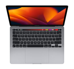 MacBook Pro 2022 Retina 13" 2xUSB-C - M2 / 8GB / 256GB SSD Space Gray (atnaujinta, būklė A) kaina ir informacija | Nešiojami kompiuteriai | pigu.lt