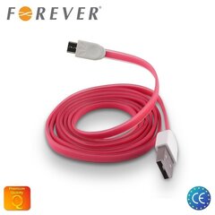 Кабель данных и заряда Forever микро USB EU Blister, силиконовый, розовый цена и информация | Кабели для телефонов | pigu.lt