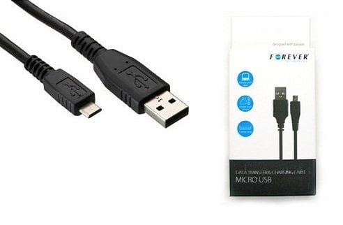 Laidas Forever MicroUSB - USB 1m kaina ir informacija | Laidai telefonams | pigu.lt