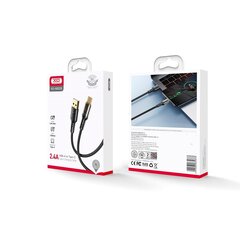 XO Clear cable NB229 USB - USB-C 1,0 м 2,4A black цена и информация | Кабели для телефонов | pigu.lt