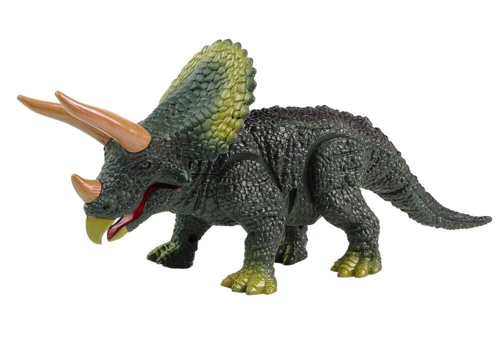 Nuotoliniu pulteliu valdoma dinozauro figūrėlė Lean Toys Triceratops цена и информация | Žaislai berniukams | pigu.lt