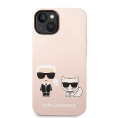 Karl Lagerfeld MagSafe Compatible Case IML Karl and Choupette NFT for iPhone 14 Pink цена и информация | Чехлы для телефонов | pigu.lt