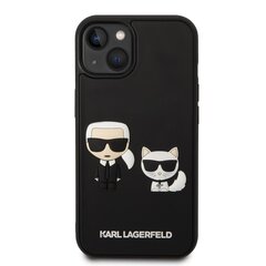 Karl Lagerfeld and Choupette 3D Case for iPhone 14 Black цена и информация | Чехлы для телефонов | pigu.lt