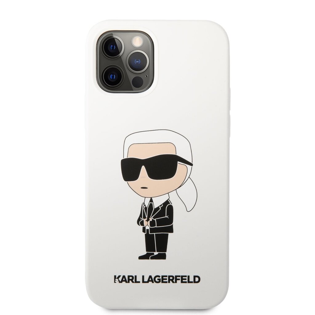 Чехол для телефона Karl Lagerfeld Liquid Silicone Ikonik NFT Case for iPhone  12|12 Pro White, iPhone 12 Pro, Белый цена | pigu.lt