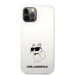 Karl Lagerfeld Liquid Silicone Choupette NFT Case skirtas iPhone 12|12 Pro, baltas kaina ir informacija | Telefono dėklai | pigu.lt