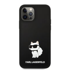 Karl Lagerfeld Liquid Silicone Choupette NFT Case skirtas iPhone 12|12 Pro, juodas kaina ir informacija | Telefono dėklai | pigu.lt