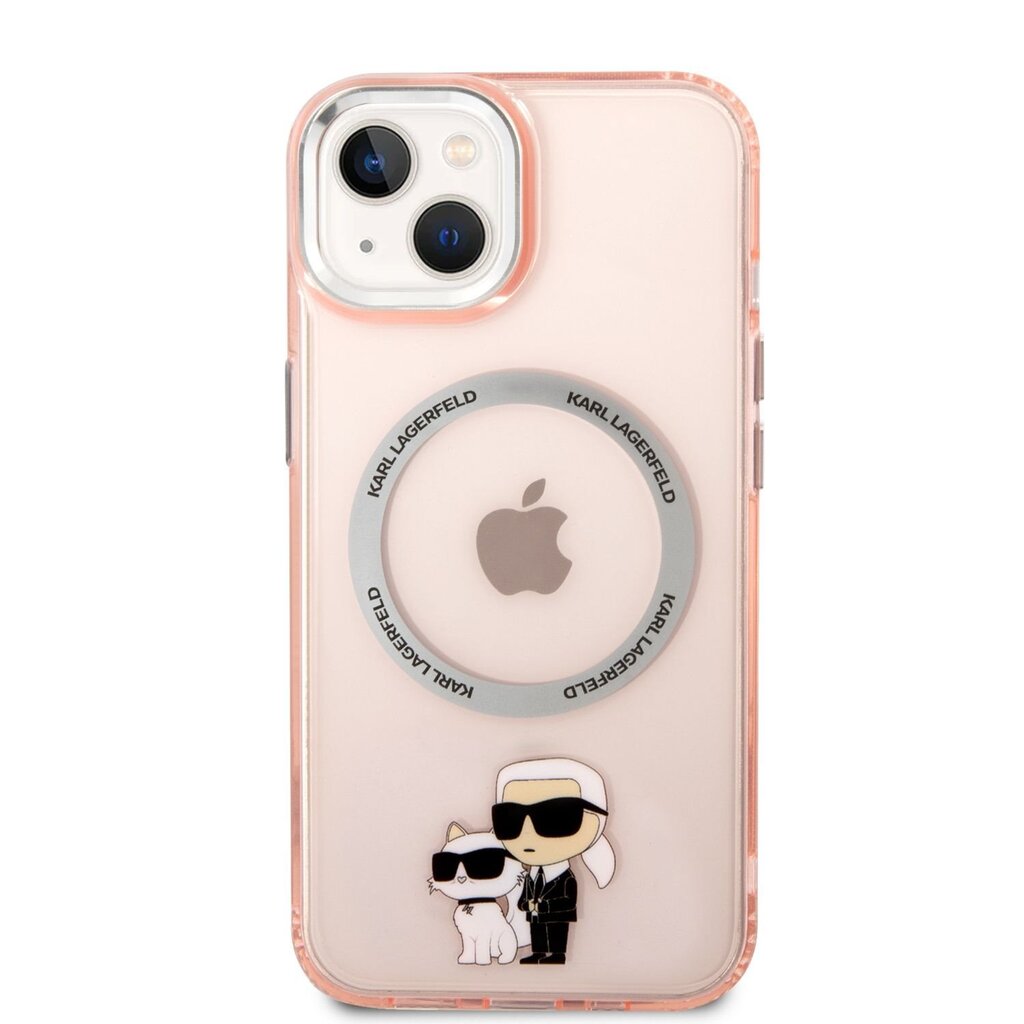 Karl Lagerfeld MagSafe Compatible Case IML Karl and Choupette NFT for  iPhone 14 Pink цена | pigu.lt