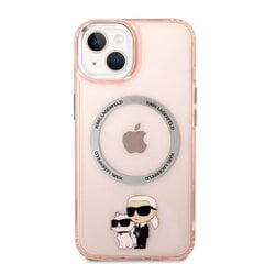 Karl Lagerfeld MagSafe Compatible Case IML Karl and Choupette NFT for iPhone 14 Plus Pink цена и информация | Чехлы для телефонов | pigu.lt