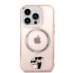 Karl Lagerfeld MagSafe Compatible Case skirtas iPhone 14 Pro Max, rožinis kaina ir informacija | Telefono dėklai | pigu.lt