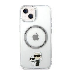 Karl Lagerfeld MagSafe Compatible Case IML Karl and Choupette NFT for iPhone 14 Transparent цена и информация | Чехлы для телефонов | pigu.lt