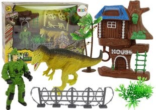 Didelis Juros periodo dinozaurų rinkinys su nameliu ant medžio kaina ir informacija | Žaislai berniukams | pigu.lt