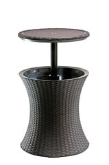 Садовый столик Cool Bar Rattan, коричневый цена и информация | Садовые столы, столики | pigu.lt