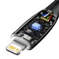 Baseus Glimmer Series, fast charging USB-C - Lightning 480Mb/s PD 20W 1m black kaina ir informacija | Laidai telefonams | pigu.lt