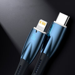 Baseus Glimmer Series, быстрая зарядка USB-C - Lightning 480 МБ/с, PD 20 Вт, 2 м, черный цена и информация | Кабели для телефонов | pigu.lt