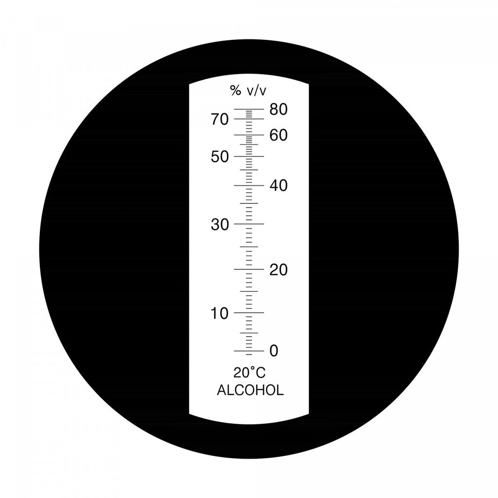 Refraktometras 0-80 tūrio proc. su ATC kaina ir informacija | Virtuvės įrankiai | pigu.lt