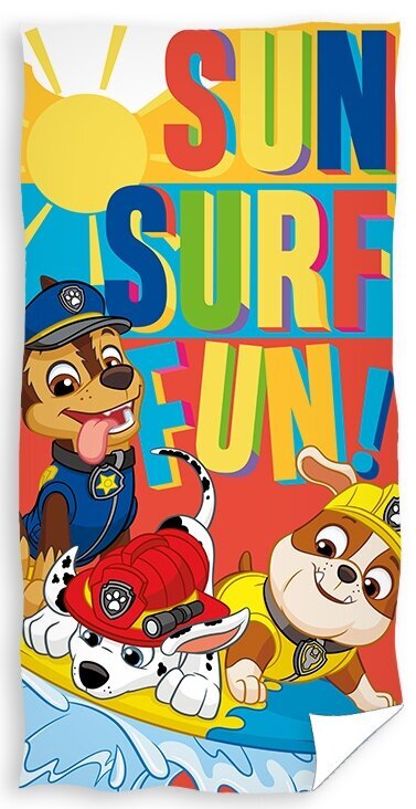 Paplūdimio rankšluostis Paw Patrol, 70 x 140 cm kaina ir informacija | Rankšluosčiai | pigu.lt