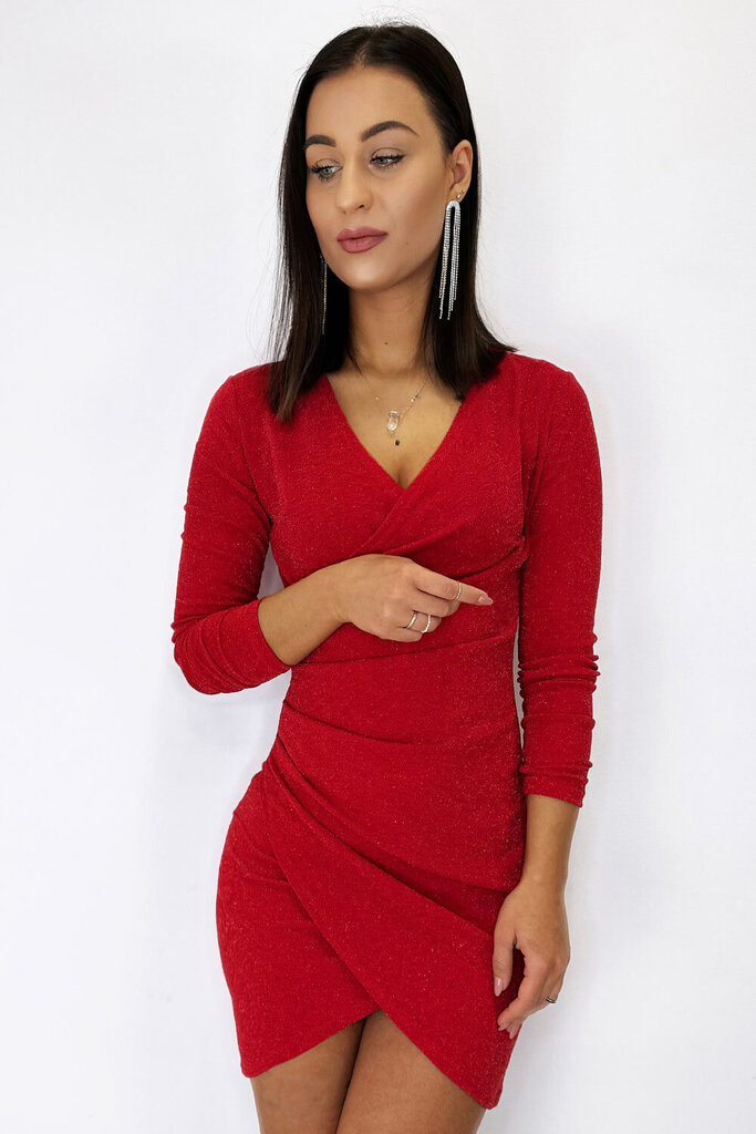 Suknelė moterims Ivon, raudona kaina ir informacija | Suknelės | pigu.lt