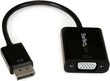 StarTech, DP2VGA3 DisplayPort - D-Sub (VGA), 0.1 m kaina ir informacija | Kabeliai ir laidai | pigu.lt