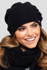 Kepurė moterims Kamea LKK136152.5624, juoda kaina ir informacija | Kepurės moterims | pigu.lt