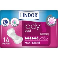 Прокладки от протекания Lindor Lady Pad Maxi цена и информация | Тампоны, гигиенические прокладки для критических дней, ежедневные прокладки | pigu.lt