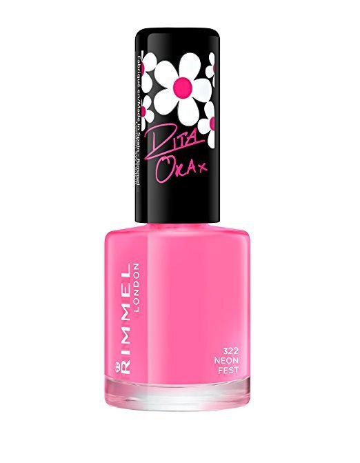 Nagų lakas Rimmel Rita Ora 8 ml, Nr.322 Neon Fest kaina ir informacija | Nagų lakai, stiprintojai | pigu.lt