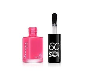 Быстро сохнущий лак для ногтей Rimmel London 60 Seconds Super Shine 8 мл цена и информация | Лаки, укрепители для ногтей | pigu.lt