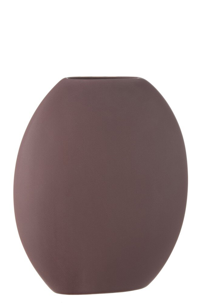 Vaza J-Line Oval High Flat Dark Purple kaina ir informacija | Vazos | pigu.lt