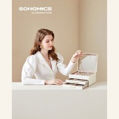 Шкатулка с 3 уровнями Songmics цена и информация | Детали интерьера | pigu.lt