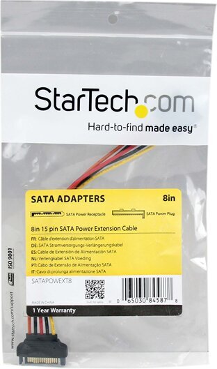 StarTech SATAPOWEXT8, SATA, 2m kaina ir informacija | Kabeliai ir laidai | pigu.lt