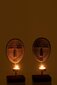 Žvakidžių komplektas J-Line Mask On Foot Ethnic Resin kaina ir informacija | Žvakės, Žvakidės | pigu.lt