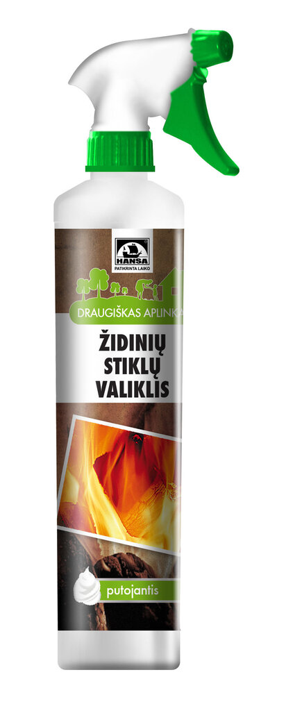 Židinių stiklų valiklis (putojantis), 500 ml цена и информация | Priedai šildymo įrangai | pigu.lt