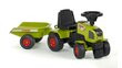 Paspiriamas vaikiškas traktorius su priekaba Falk Claas Axos 310 цена и информация | Žaislai kūdikiams | pigu.lt