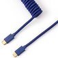 Keychron Coiled Type-C Cable, Blue kaina ir informacija | Klaviatūros | pigu.lt