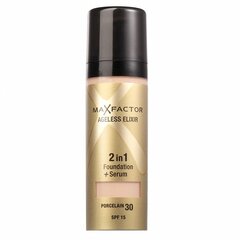 Makiažo pagrindas + veido serumas Max Factor Ageless Elixir 2v1 SPF15 30 ml kaina ir informacija | Makiažo pagrindai, pudros | pigu.lt