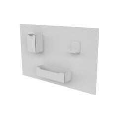 Magnetinė daiktų laikymo sistema ant sienos, balta цена и информация | Другие принадлежности для мебели | pigu.lt