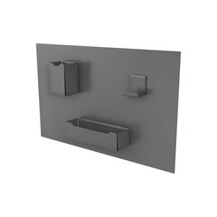 Magnetinė daiktų laikymo sistema ant sienos, antracitas kaina ir informacija | Kiti priedai baldams | pigu.lt