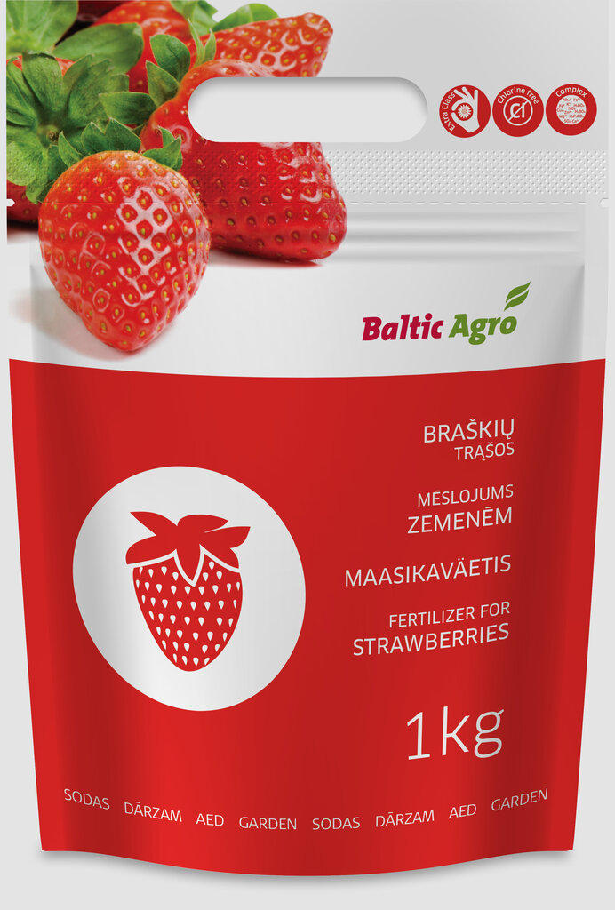 Baltic Agro Trąšos braškėms, 1 kg цена и информация | Birios trąšos | pigu.lt